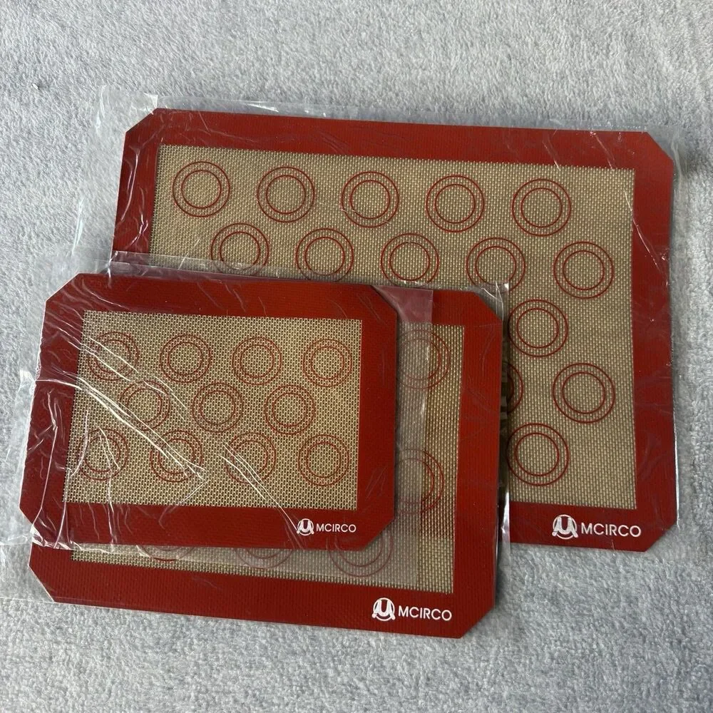 NEW 3 Pack Mcirco Silicone Baking Sheets Liners Mats